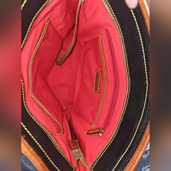 DOONEY BOURKE PEBBLE GRAIN SHOPPER TOTE BROWN - Picture 7 of 10